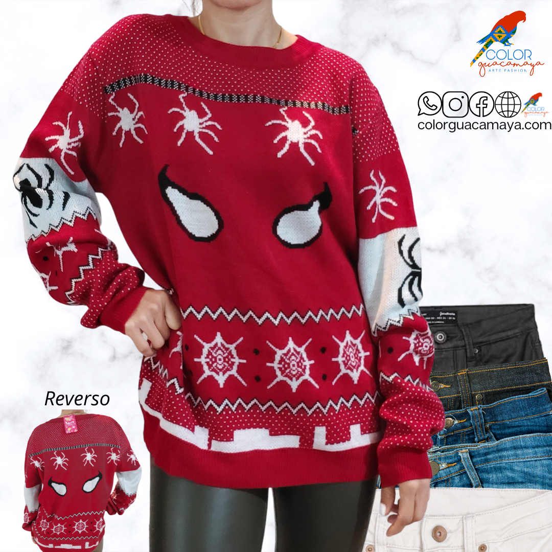 Rusia carpeta cliente Sueter navideño Spiderman – ColorGuacamaya