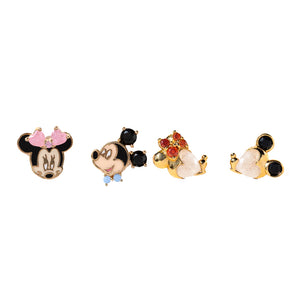 Set 6 aretes mini huggies-Mickey Minnie