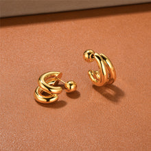 Cargar imagen en el visor de la galería, Aretes Arracada doble C40
