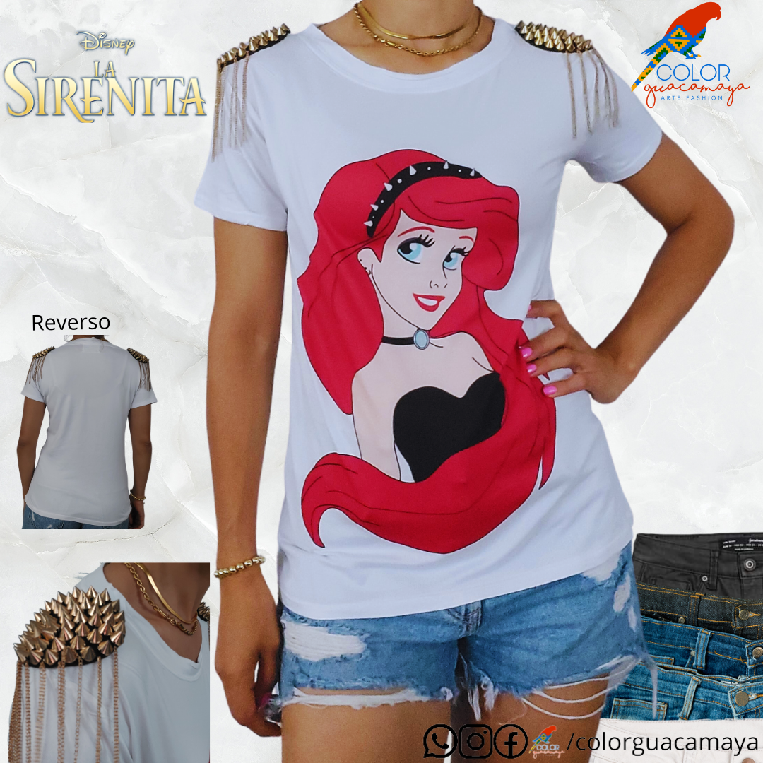 Blusa camiseta Sirenita