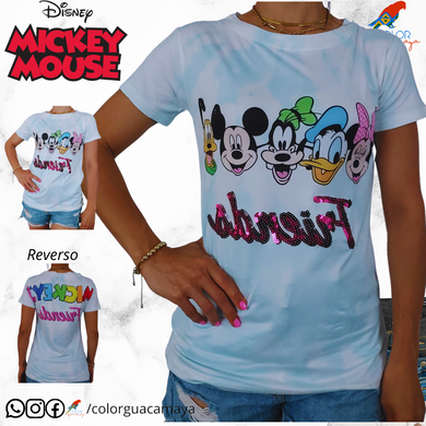 Blusa Camiseta Mickey y amigos