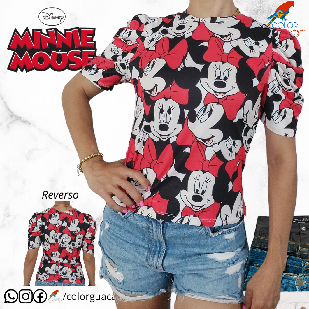 Blusa camiseta Minnie caritas