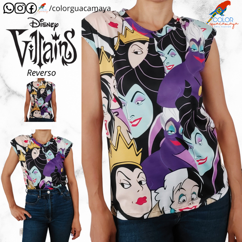 Blusa HOMBRERAS Villanas morada