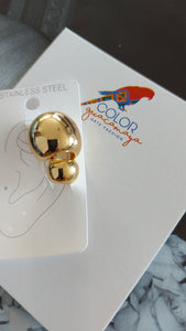 Aretes simuladores earcuffs doble luna