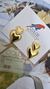 Aretes doble Corazón