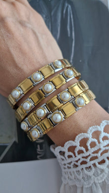 Pulsera italiana perlas