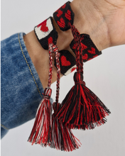 Cargar imagen en el visor de la galería, Pulseras SET c/2 Rojo/Negra