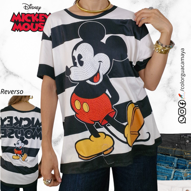 Blusa Mickey rayas