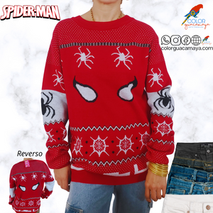 Sudadera Sueter navideño Spiderman Unisex