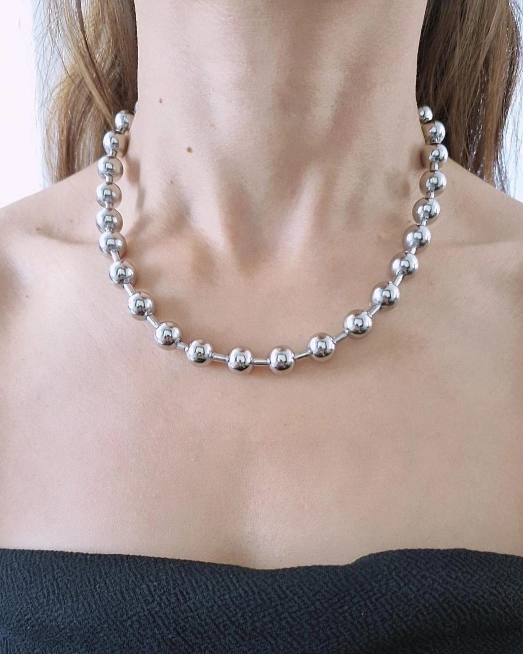 Collar básico bolitas P
