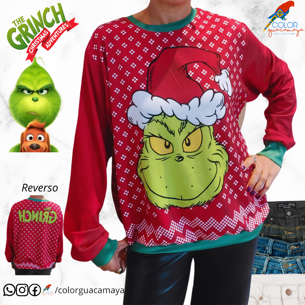 Sudadera Grinch con Gorro navidad