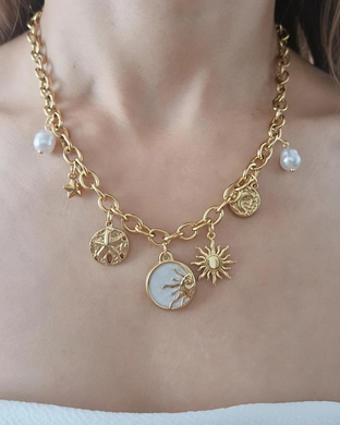 Collar dijes soles
