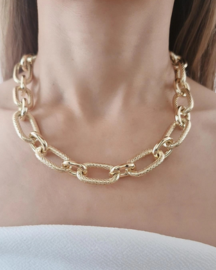 Collar eslabones dorado