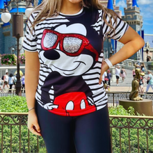 Cargar imagen en el visor de la galería, Blusa camiseta Mickey lentes