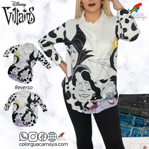 Blusa 4 villanas disney