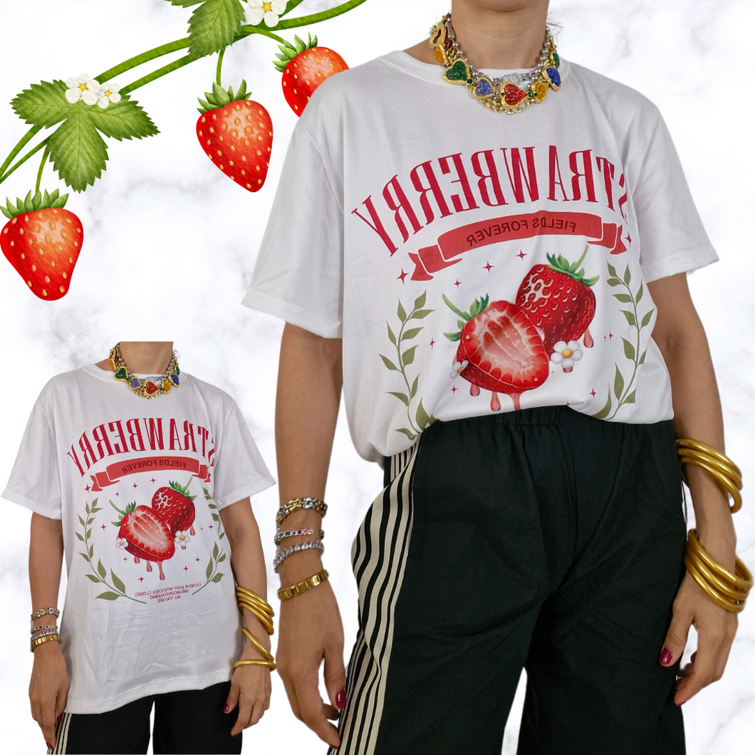 Blusa 🍓 fresas unitalla