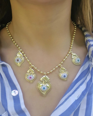 Collar corazones sagrados