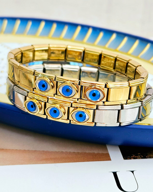 Pulsera italiana 3 ojitos