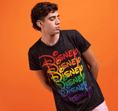 Playera camiseta manga corta DISNEY letras