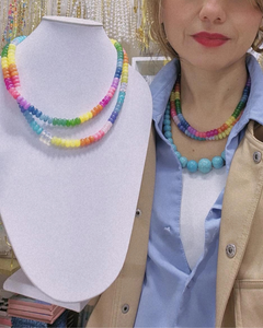 Collar cuarzos colores