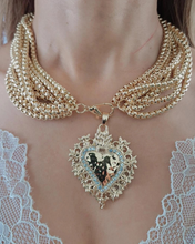 Cargar imagen en el visor de la galería, Collar Maravilla corazón dorado