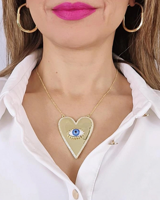 Collar Corazón ojito