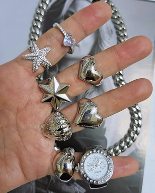 Anillo plateado