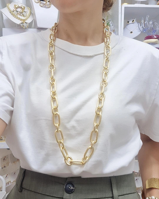 Collar largo dorado