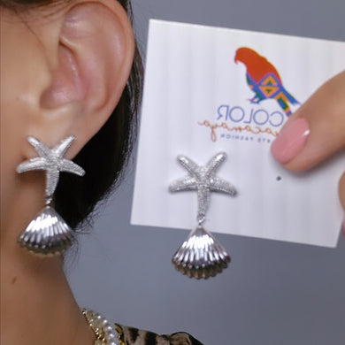 Aretes estrella conchita