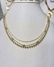 Cargar imagen en el visor de la galería, Collar 3 cadenas layering