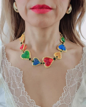 Cargar imagen en el visor de la galería, Collar corazones barrocos