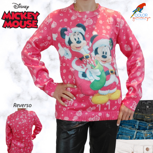 Sudadera Sueter navideño MICKEY Santa Claus rojo