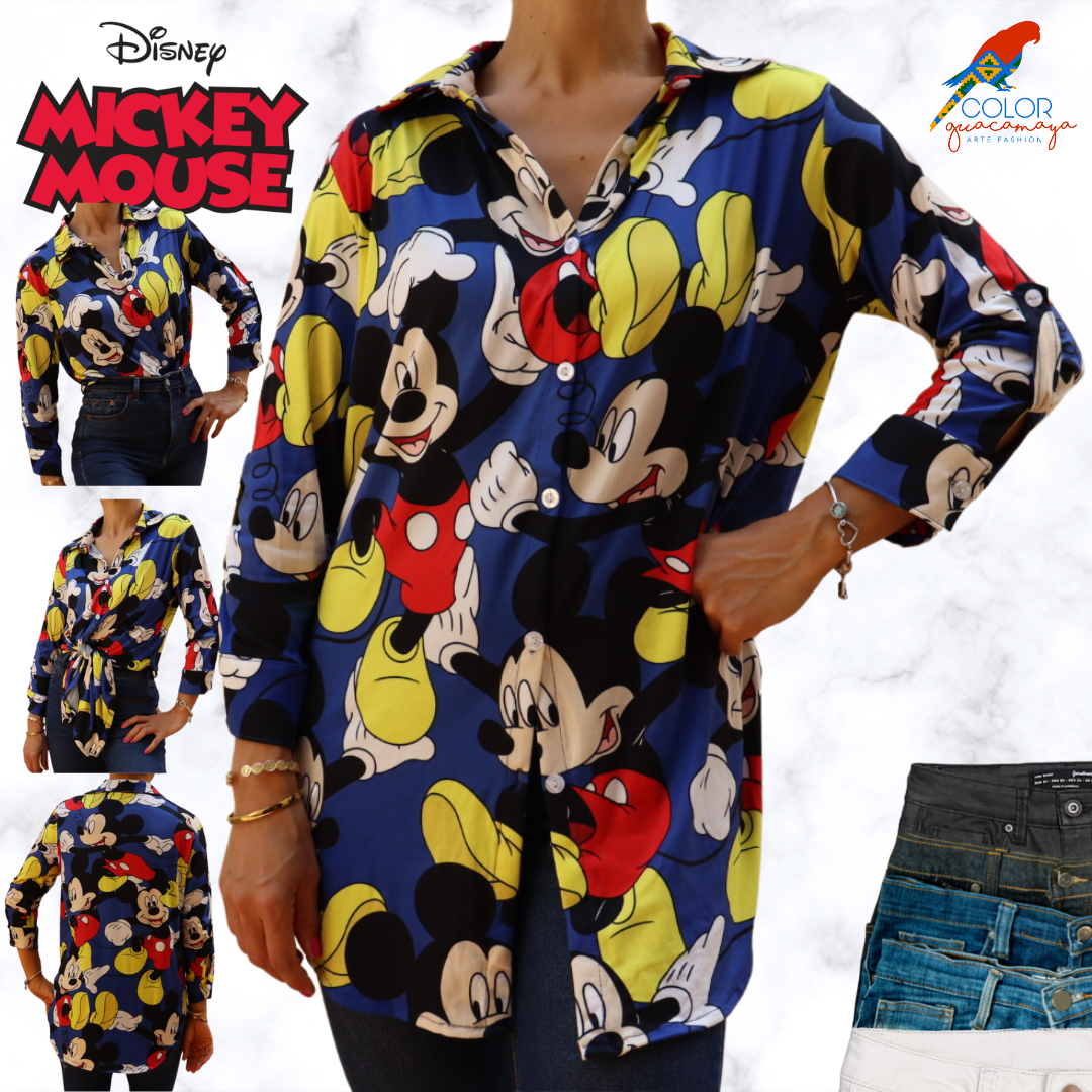Blusa MIckey azul ColorGuacamaya