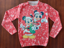 Cargar imagen en el visor de la galería, Sudadera Sueter navideño MICKEY Santa Claus rojo