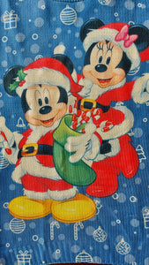 Sudadera Sueter navideño MICKEY Santa Claus Azul