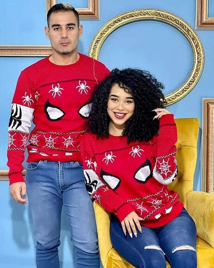 Sudadera Sueter navideño Spiderman Unisex