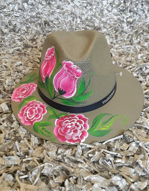 Sombrero pintado a mano