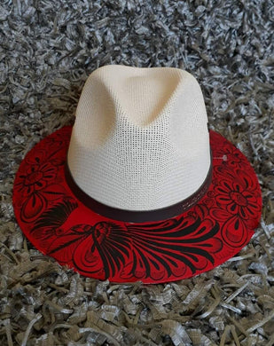 Sombrero pintado a mano